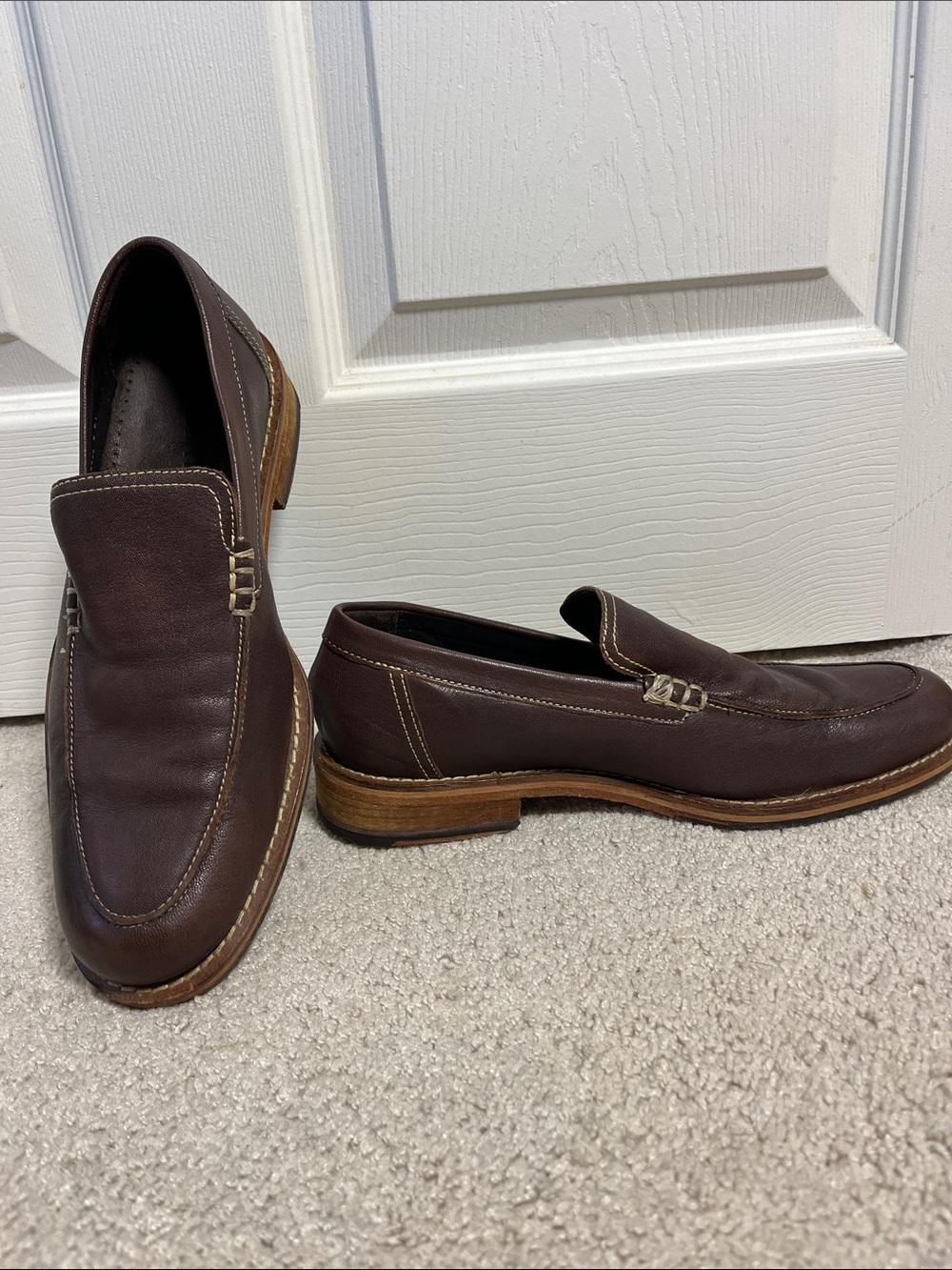 Cole Haan Men's Brown Leather Slip-On Loafers size 9 M